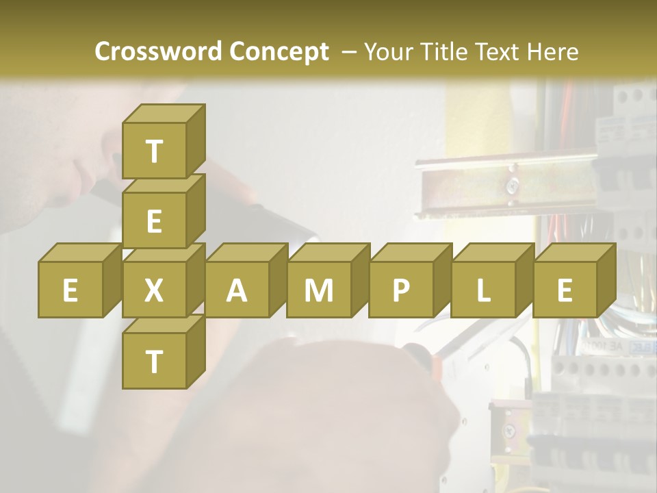 Skill Man Cable PowerPoint Template