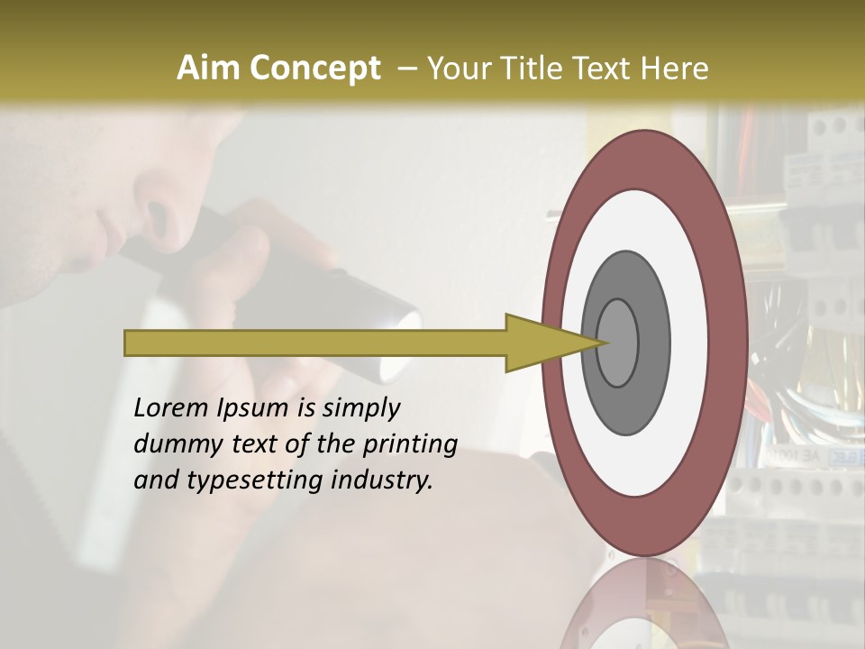 Skill Man Cable PowerPoint Template