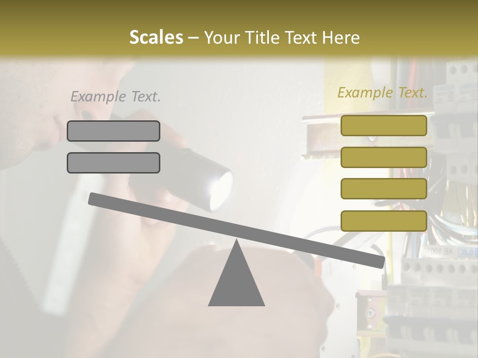 Skill Man Cable PowerPoint Template