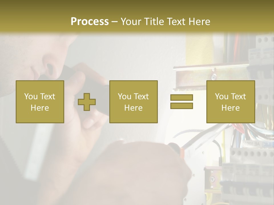 Skill Man Cable PowerPoint Template
