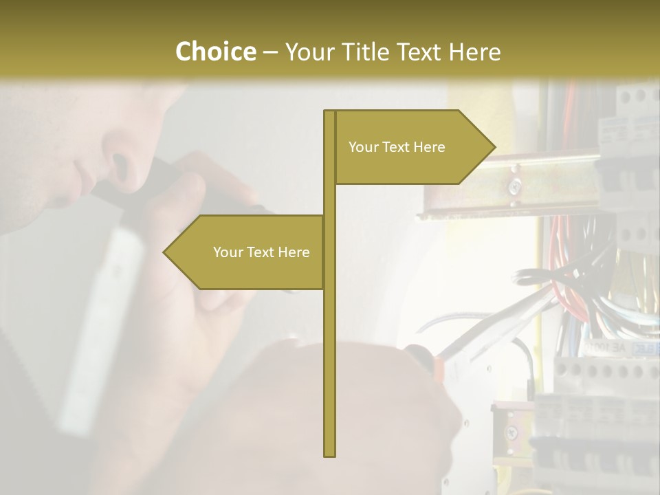 Skill Man Cable PowerPoint Template