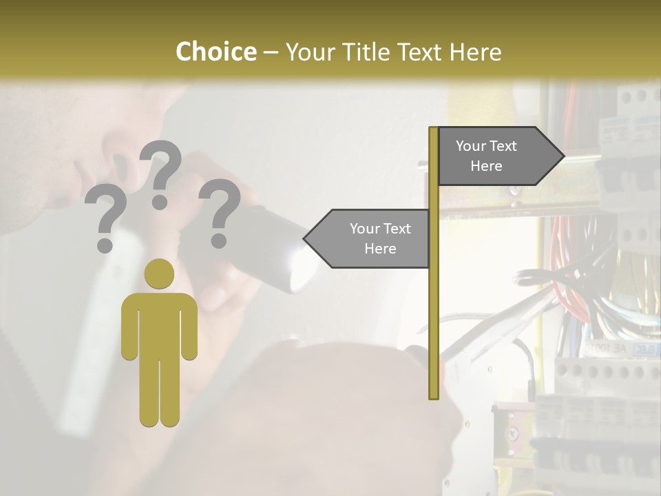 Skill Man Cable PowerPoint Template