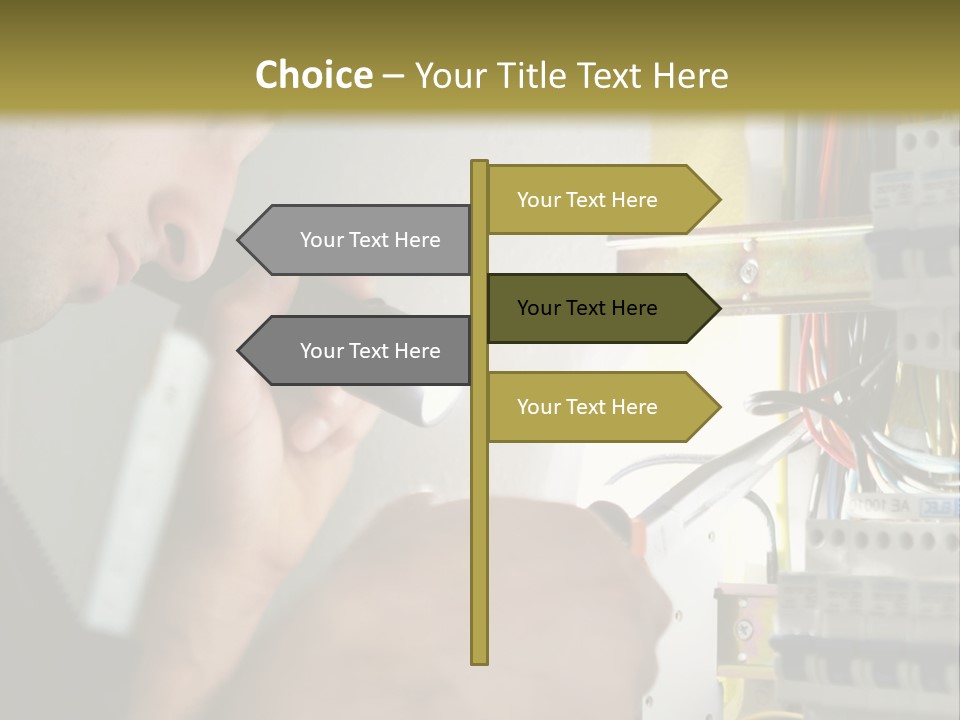 Skill Man Cable PowerPoint Template