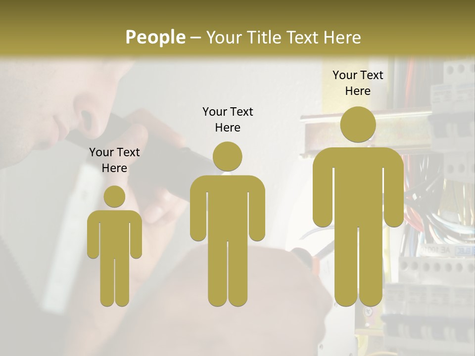 Skill Man Cable PowerPoint Template
