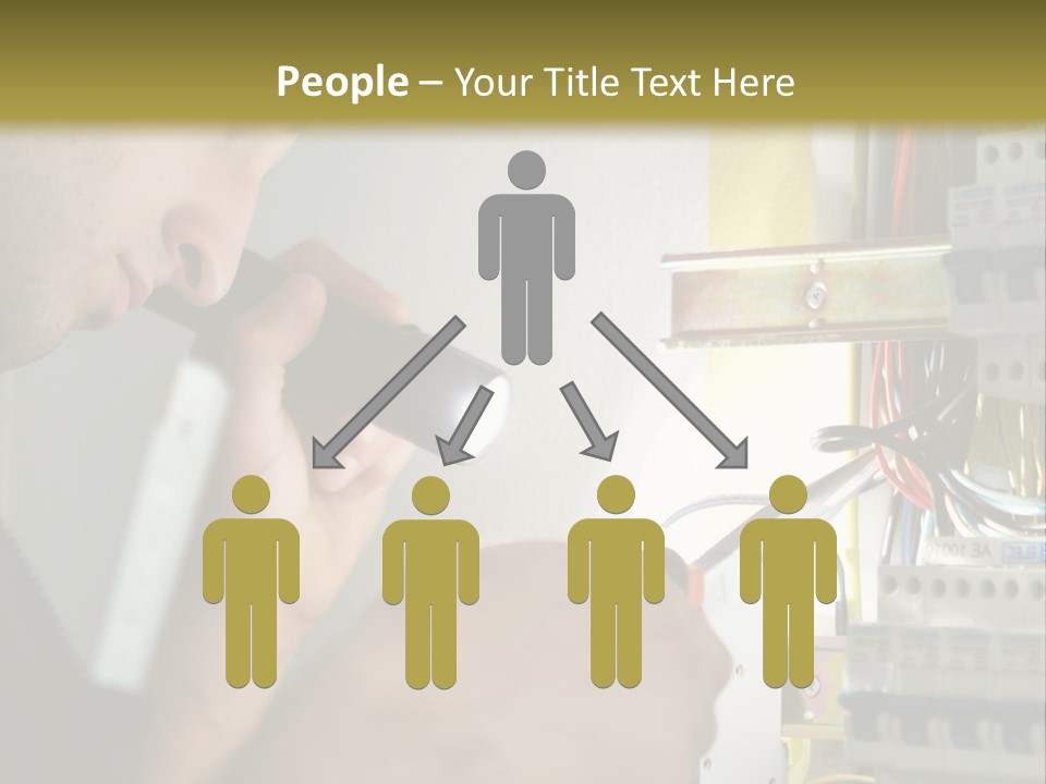 Skill Man Cable PowerPoint Template