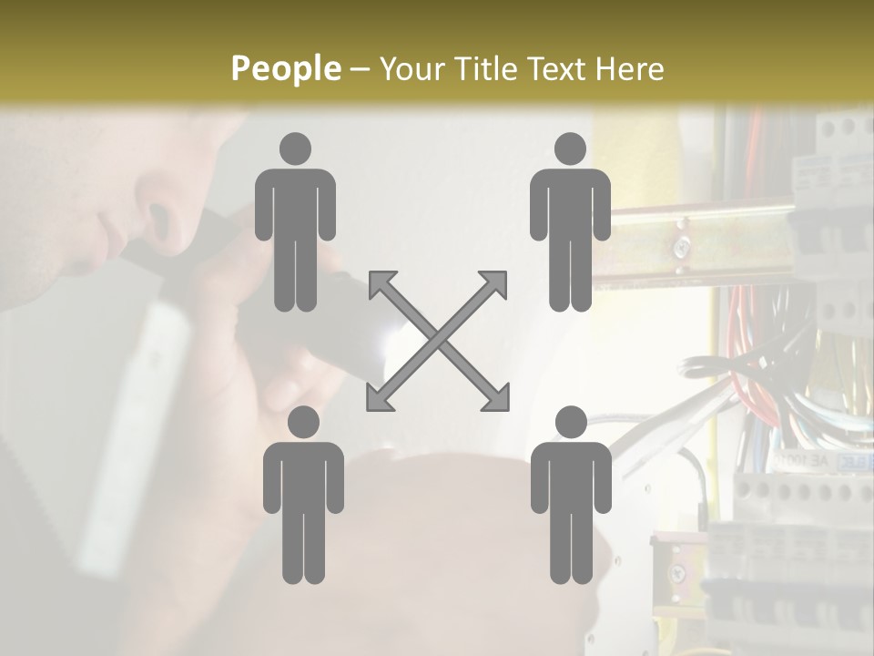 Skill Man Cable PowerPoint Template