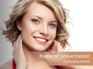 Beauty Female Woman PowerPoint Template
