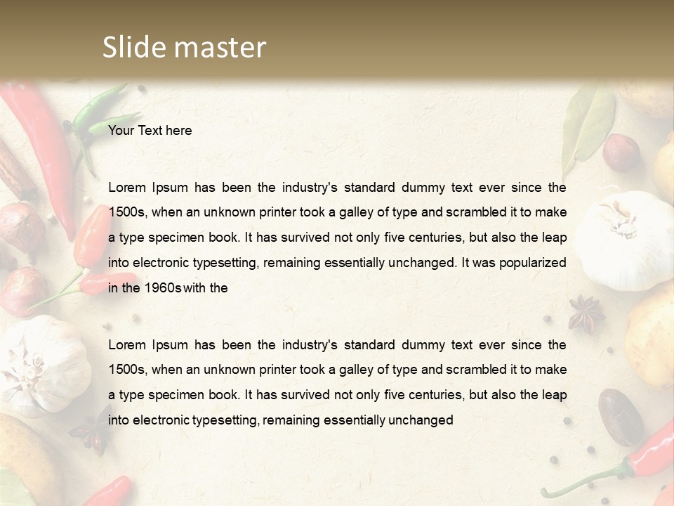 Leaf Laurel Garlic PowerPoint Template