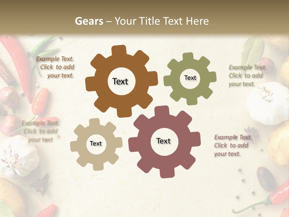 Leaf Laurel Garlic PowerPoint Template