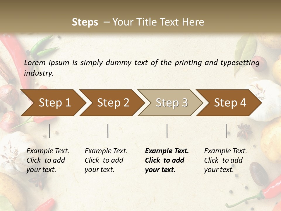 Leaf Laurel Garlic PowerPoint Template