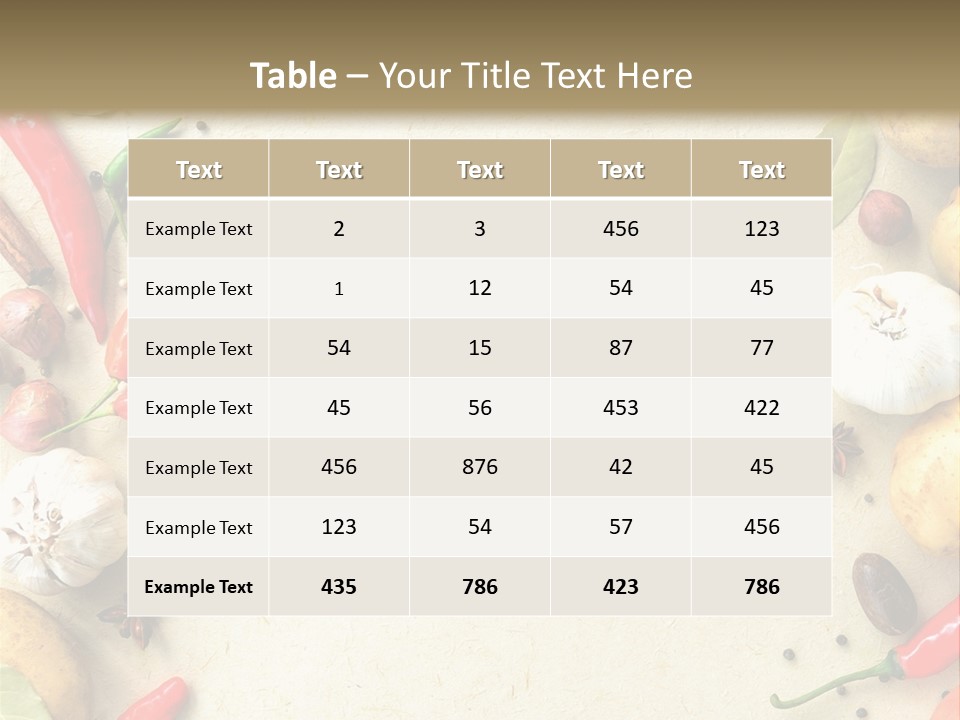 Leaf Laurel Garlic PowerPoint Template