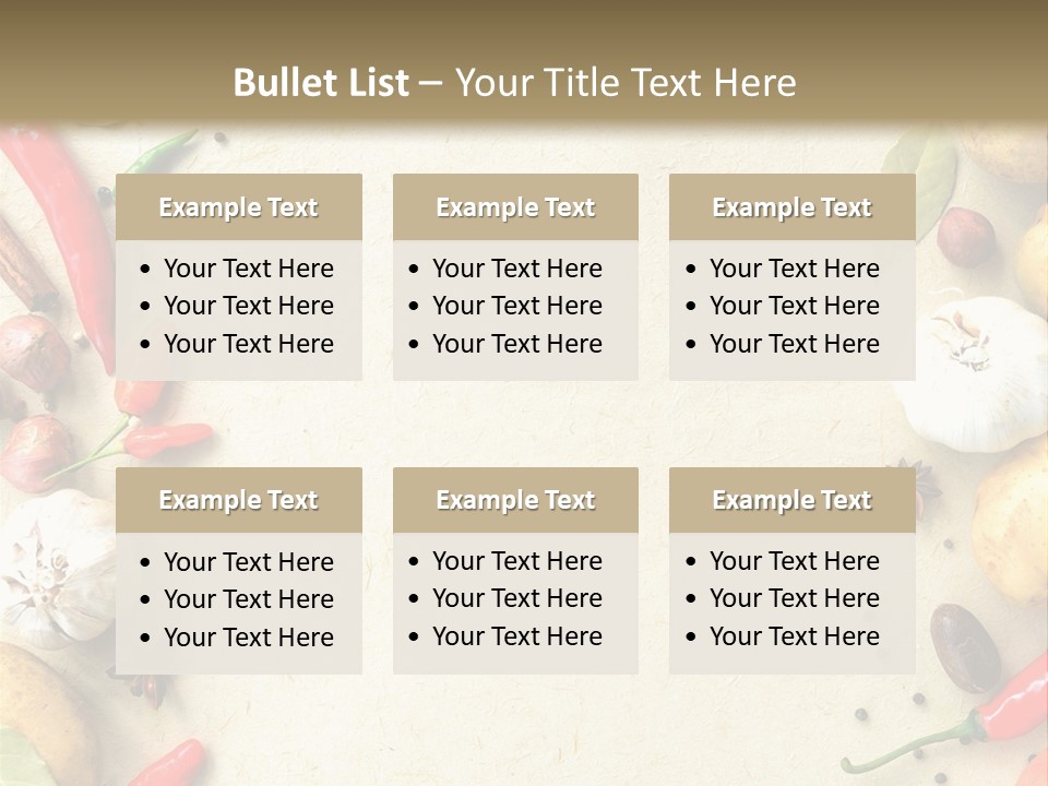 Leaf Laurel Garlic PowerPoint Template