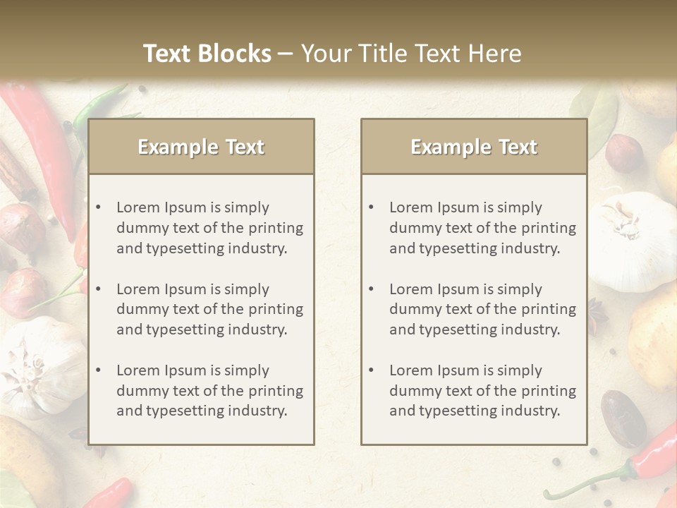 Leaf Laurel Garlic PowerPoint Template