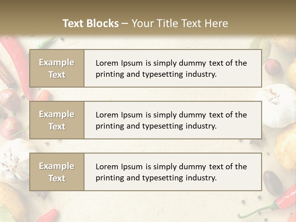 Leaf Laurel Garlic PowerPoint Template