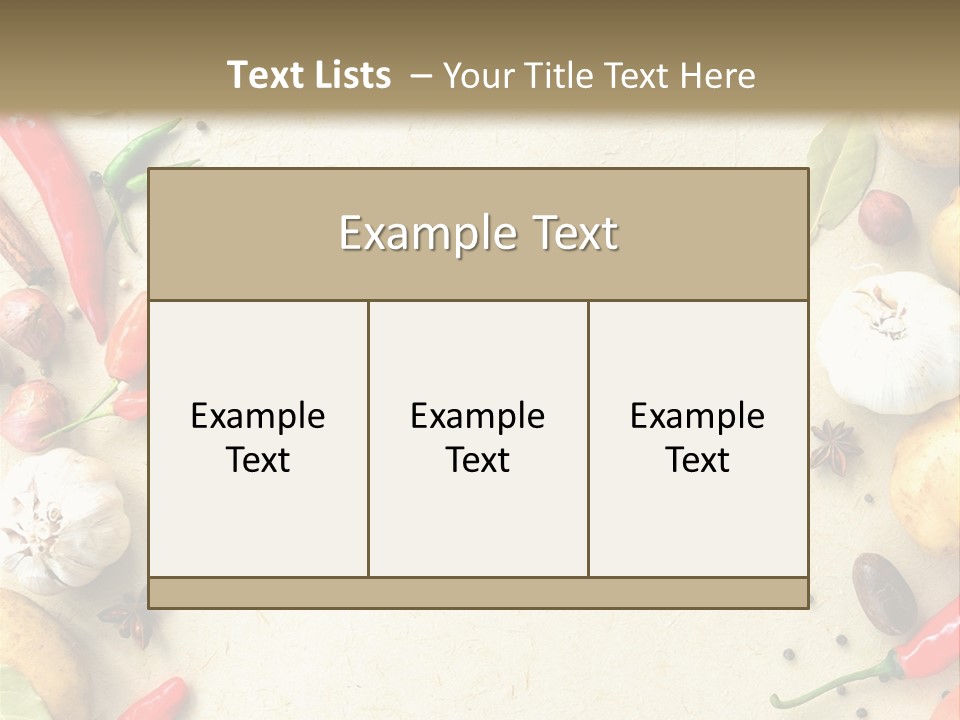 Leaf Laurel Garlic PowerPoint Template