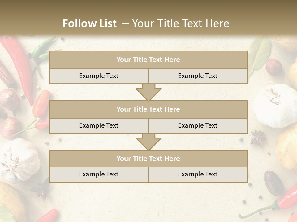 Leaf Laurel Garlic PowerPoint Template