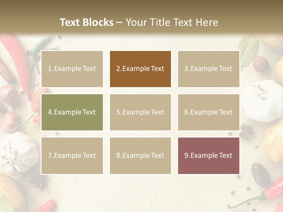 Leaf Laurel Garlic PowerPoint Template