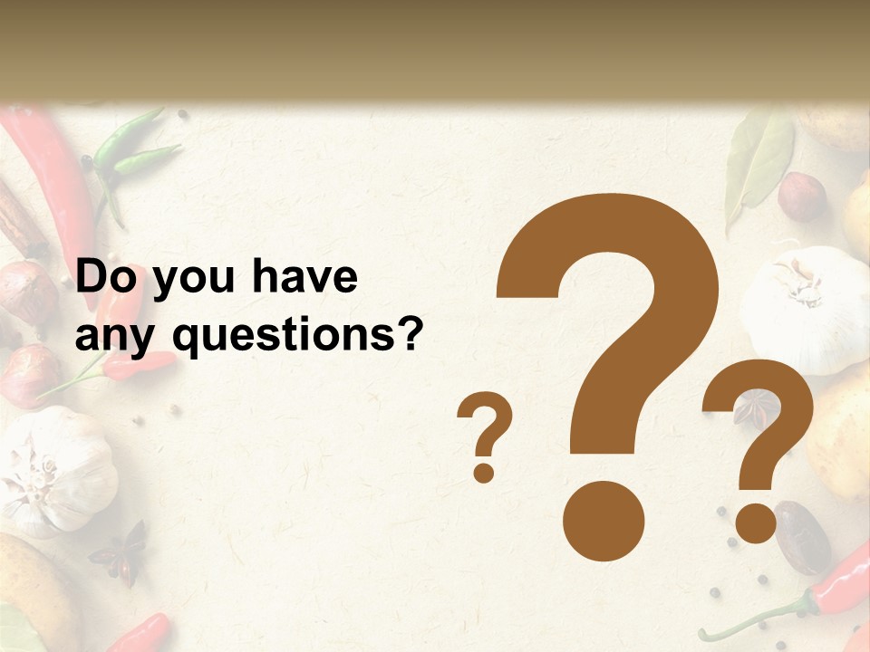 Leaf Laurel Garlic PowerPoint Template