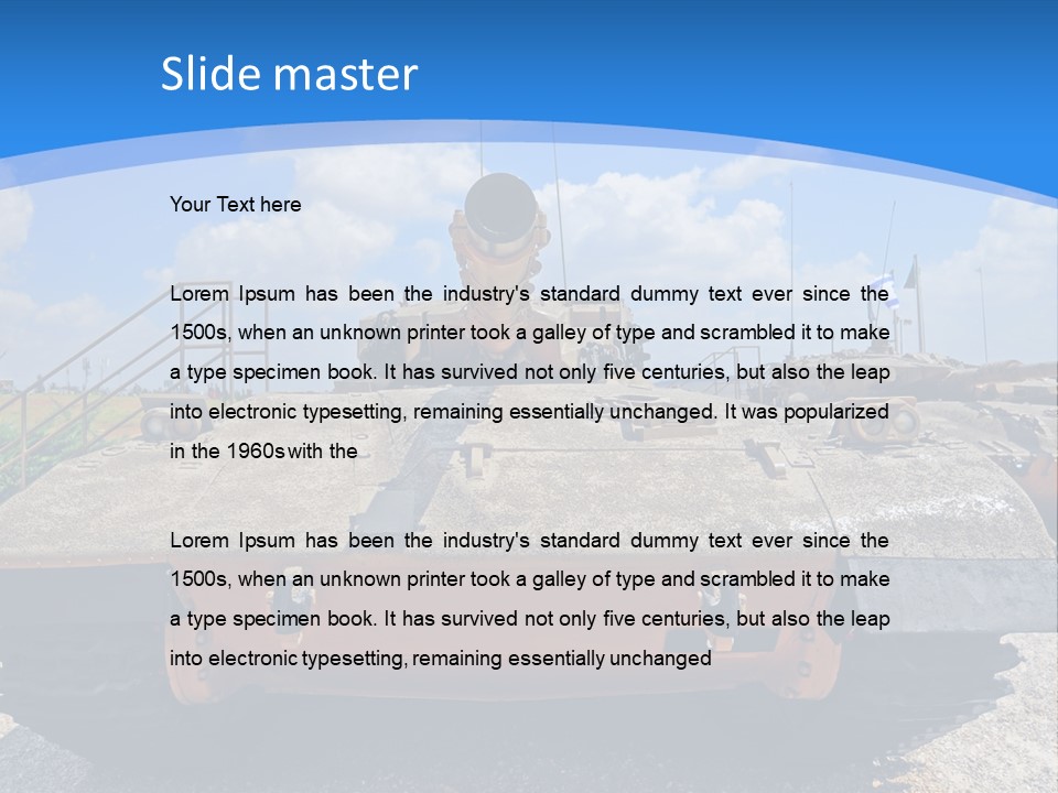 Sky Danger Israel PowerPoint Template