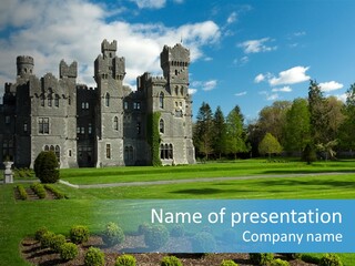 Palace Built Medieval PowerPoint Template