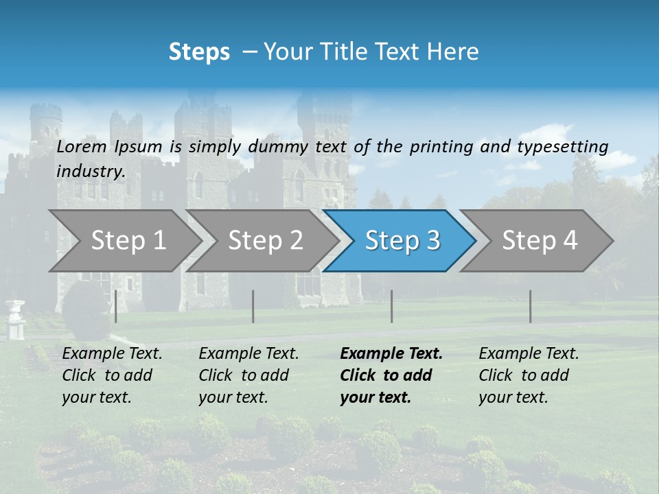 Palace Built Medieval PowerPoint Template
