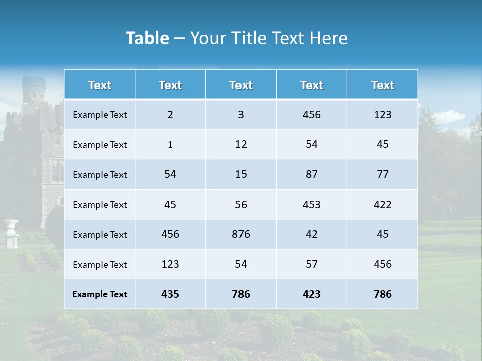 Palace Built Medieval PowerPoint Template