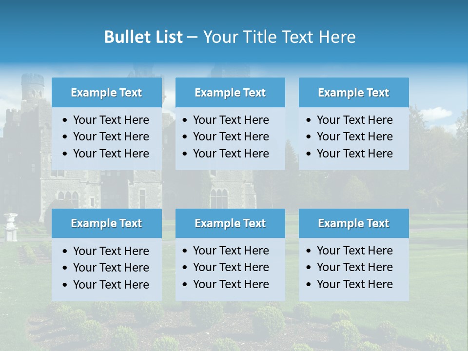 Palace Built Medieval PowerPoint Template