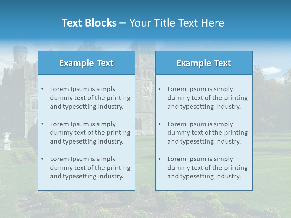 Palace Built Medieval PowerPoint Template