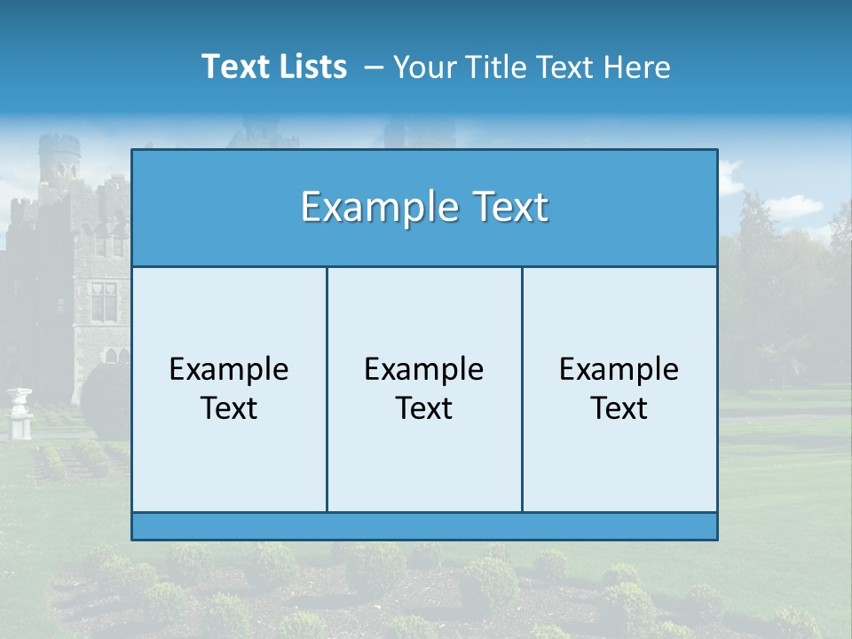 Palace Built Medieval PowerPoint Template