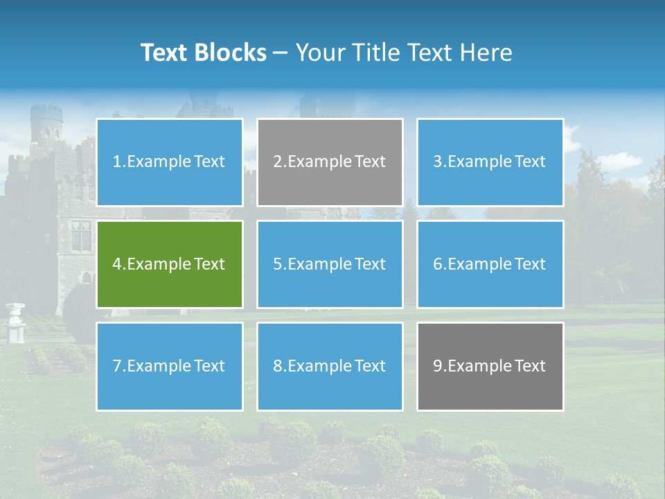 Palace Built Medieval PowerPoint Template