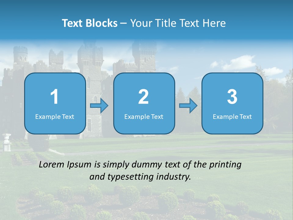 Palace Built Medieval PowerPoint Template