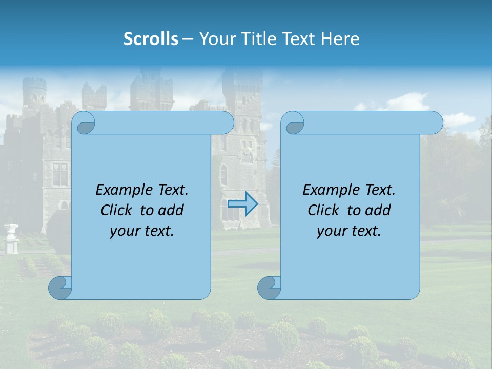 Palace Built Medieval PowerPoint Template