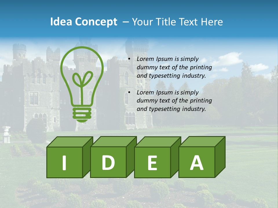 Palace Built Medieval PowerPoint Template