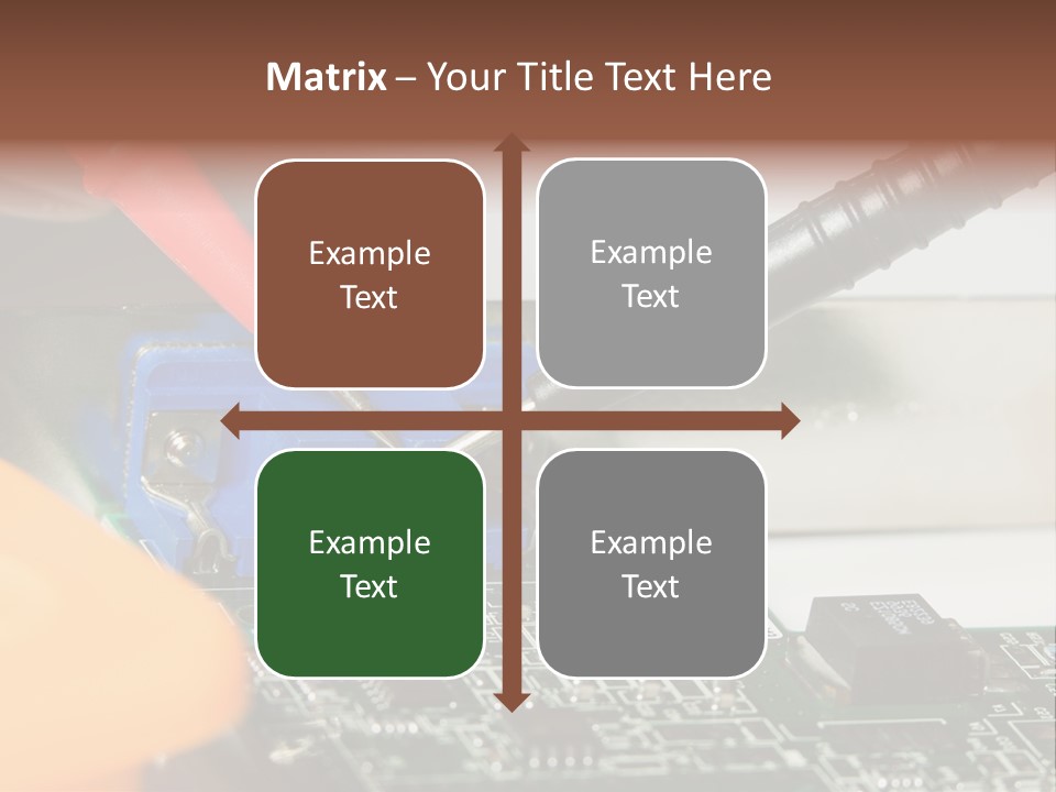 Screwdriver Cable Assembly PowerPoint Template