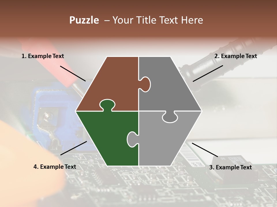 Screwdriver Cable Assembly PowerPoint Template