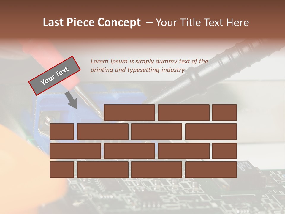 Screwdriver Cable Assembly PowerPoint Template