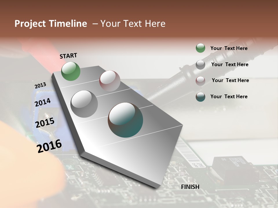 Screwdriver Cable Assembly PowerPoint Template