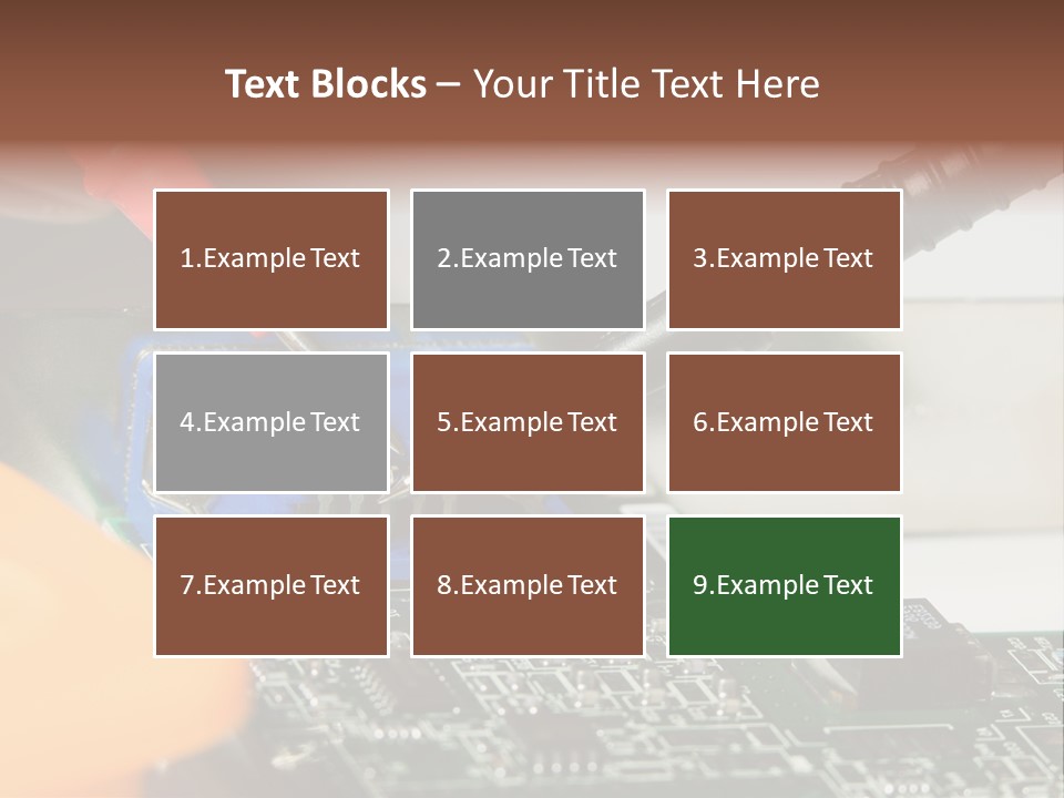 Screwdriver Cable Assembly PowerPoint Template