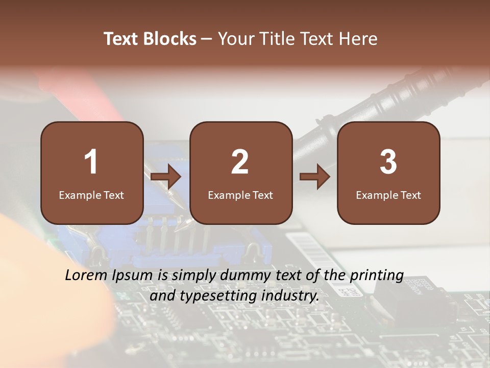 Screwdriver Cable Assembly PowerPoint Template