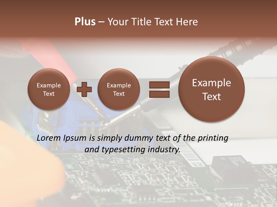 Screwdriver Cable Assembly PowerPoint Template