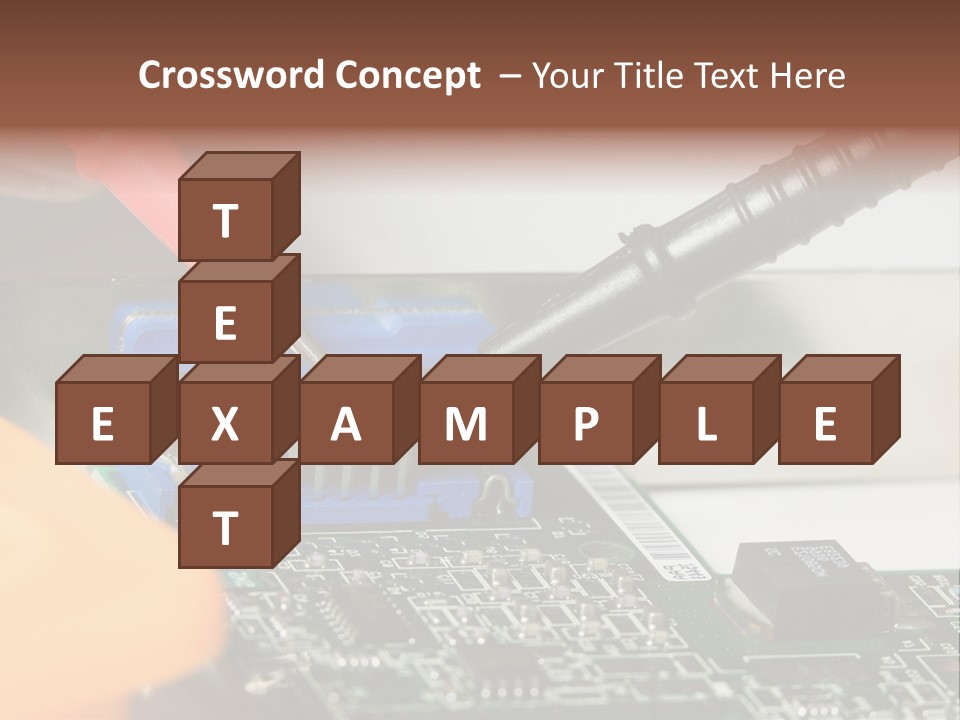 Screwdriver Cable Assembly PowerPoint Template
