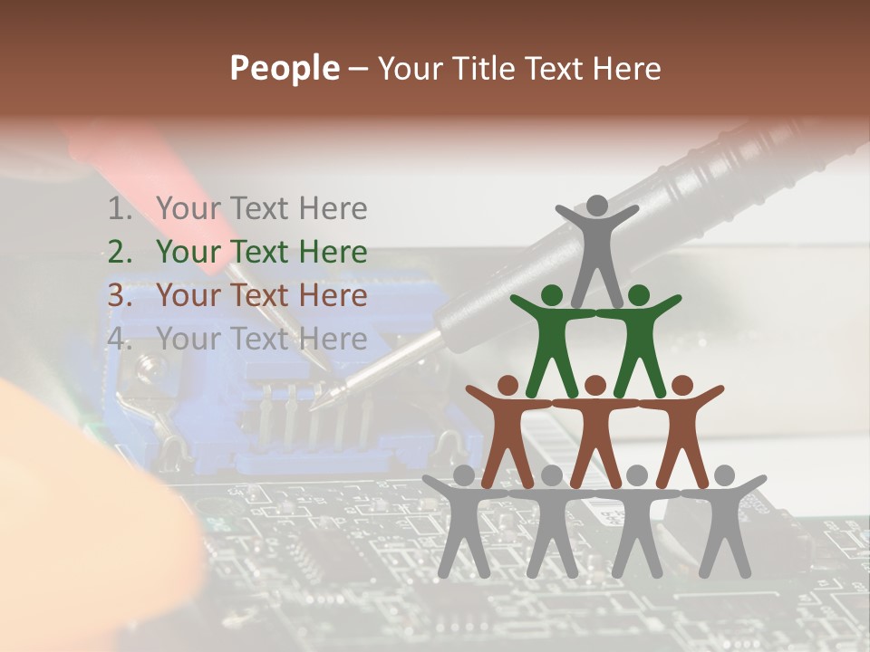 Screwdriver Cable Assembly PowerPoint Template