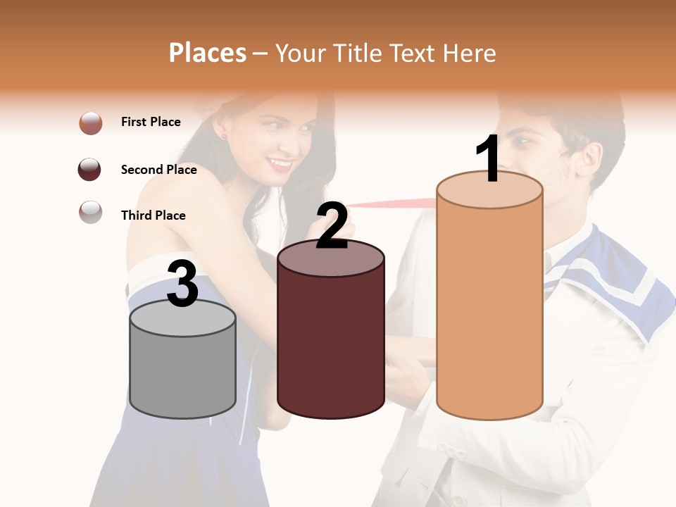 White Caucasian Male PowerPoint Template