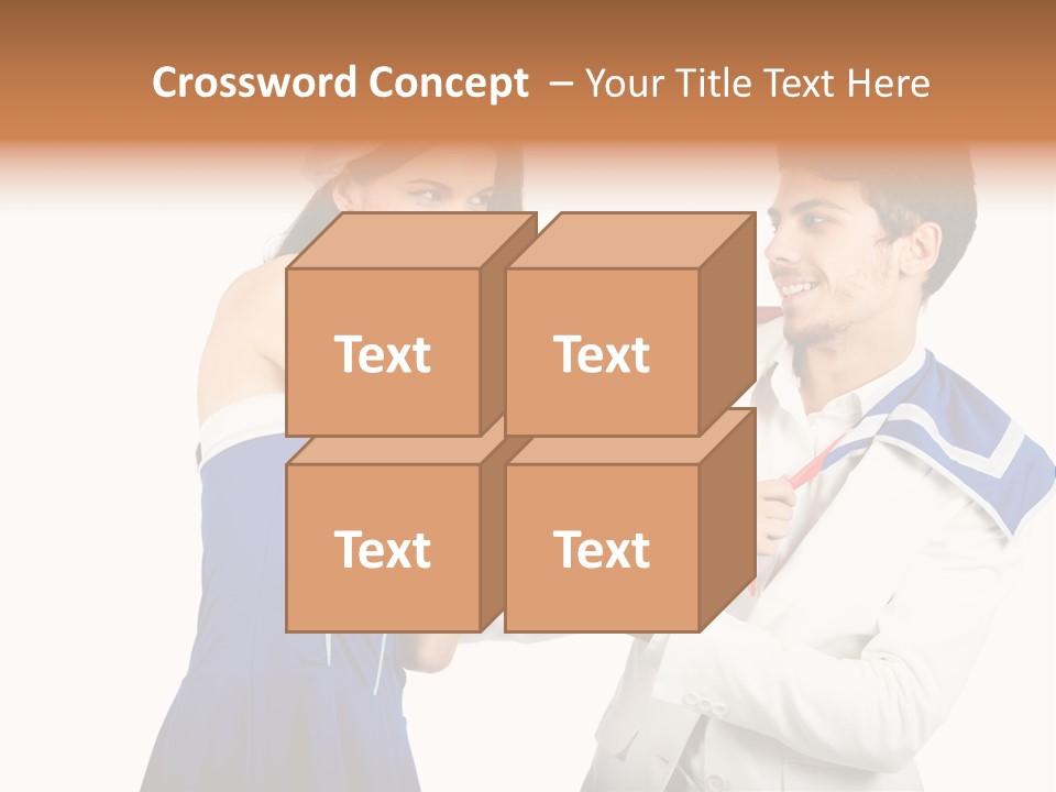 White Caucasian Male PowerPoint Template