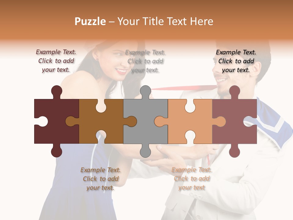 White Caucasian Male PowerPoint Template