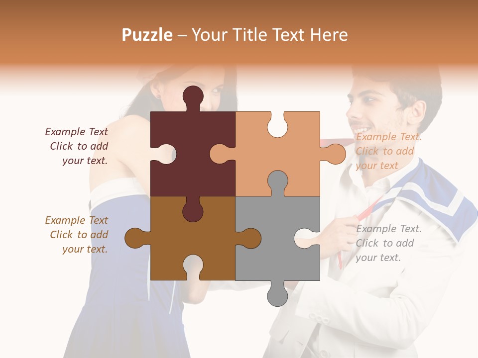 White Caucasian Male PowerPoint Template