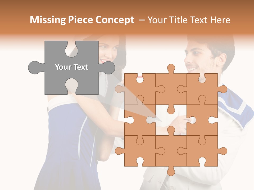 White Caucasian Male PowerPoint Template