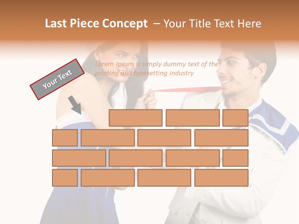 White Caucasian Male PowerPoint Template
