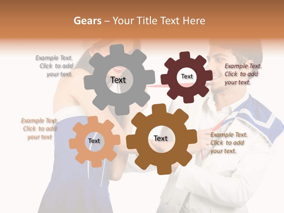 White Caucasian Male PowerPoint Template