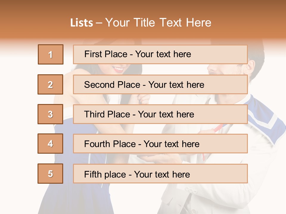 White Caucasian Male PowerPoint Template